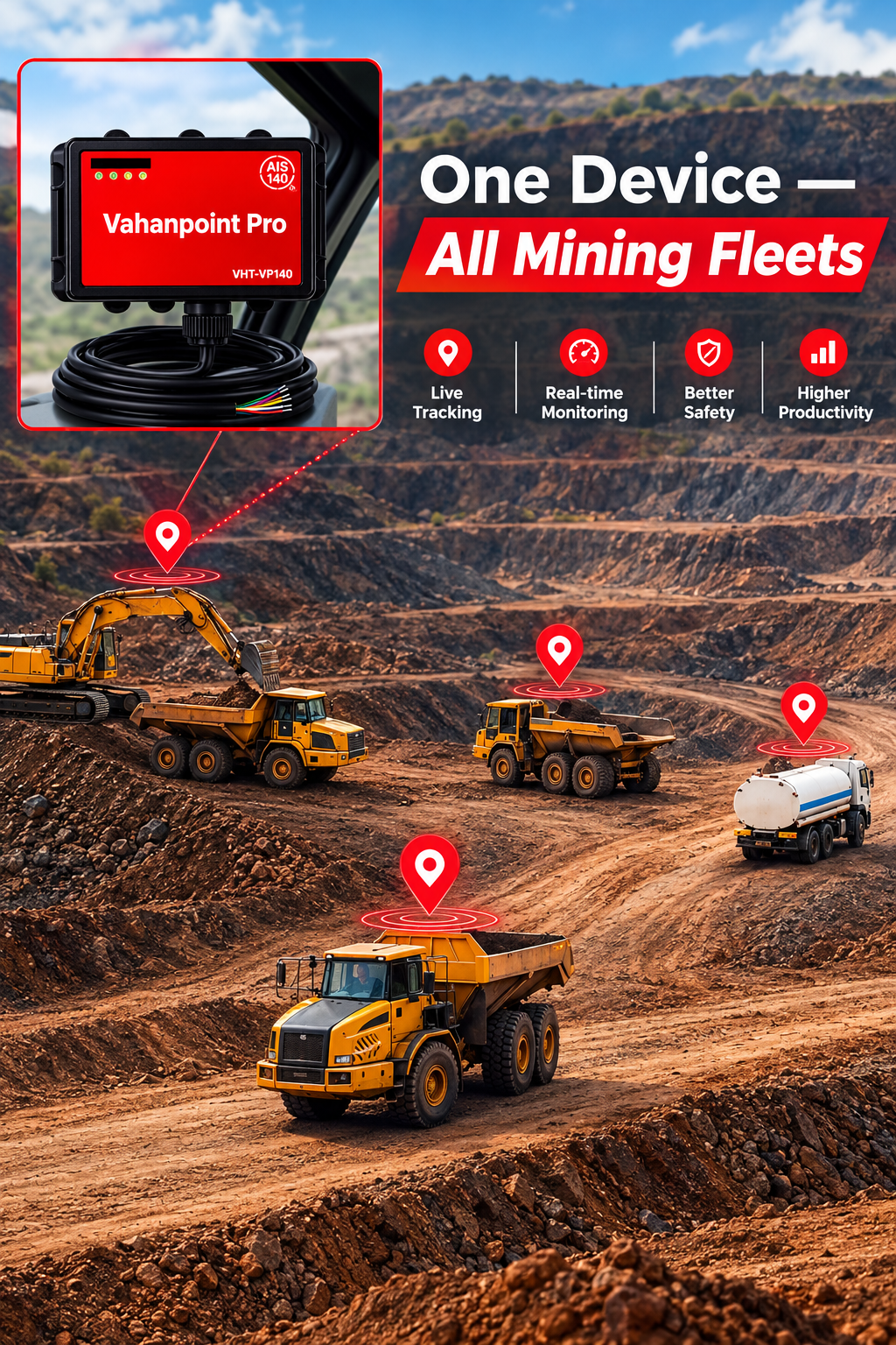 AIS-140 Mining GPS Tracker